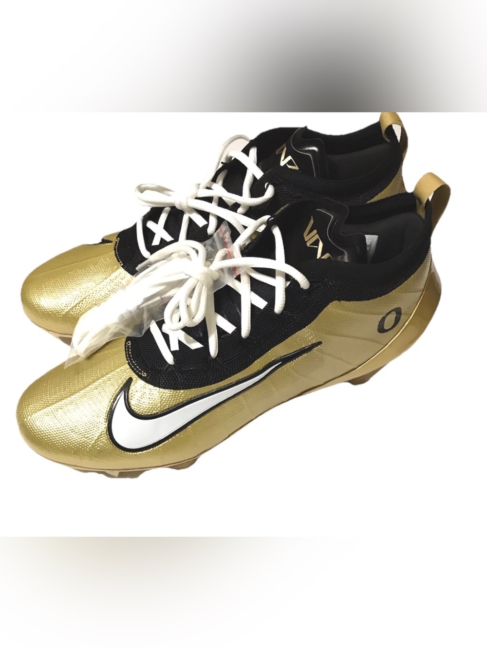 Nike Zoom Air Vapor Elite Mens Oregon Ducks Gold PE Football Cleats Size 12.5